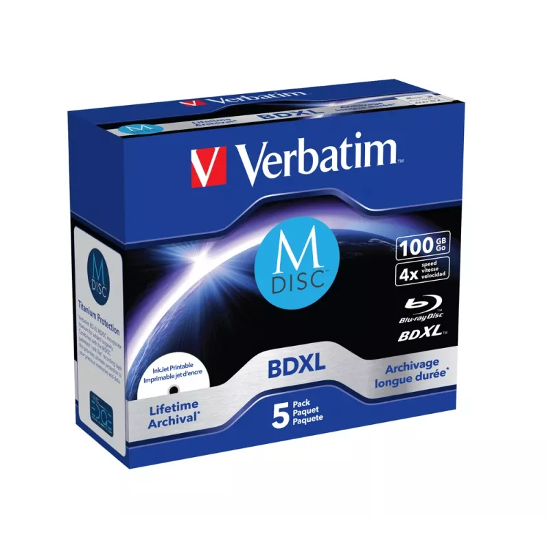 BDXL Verbatim MDISC Lifetime archyvinis 100 GB vienas diskas