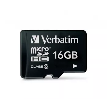 MicroSDHC Verbatim Premium 16 GB Class 10 juoda 44010