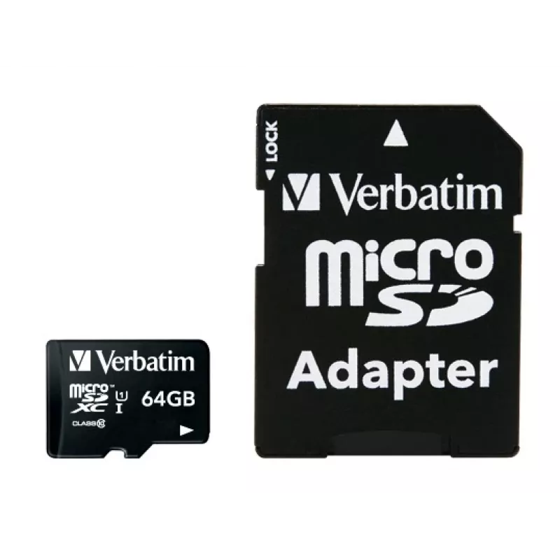 Flash atmintis Verbatim Premium 64GB MicroSDXC Class 10