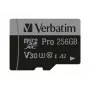 Verbatim Pro U3 256GB Micro SDXC kortelė, 256 GB, MicroSDXC, Class 10, UHS-I, 100 MB/s, 90 MB/s
