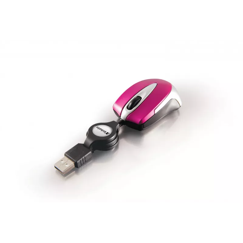 Verbatim Go Mini pelė, biuro, USB Type-A, optinė, 1000 DPI