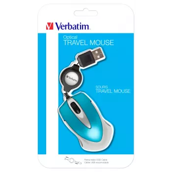 „Verbatim Go Mini“ pelė, biuro, abiem rankoms tinkama, USB Type-A, optinė, 1000 DPI