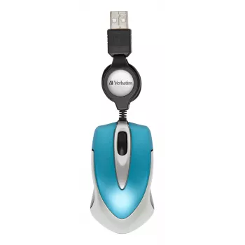 „Verbatim Go Mini“ pelė, biuro, abiem rankoms tinkama, USB Type-A, optinė, 1000 DPI