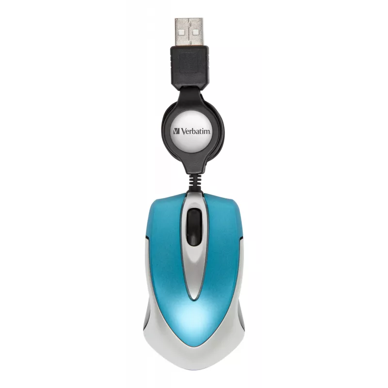 „Verbatim Go Mini“ pelė, biuro, abiem rankoms tinkama, USB Type-A, optinė, 1000 DPI