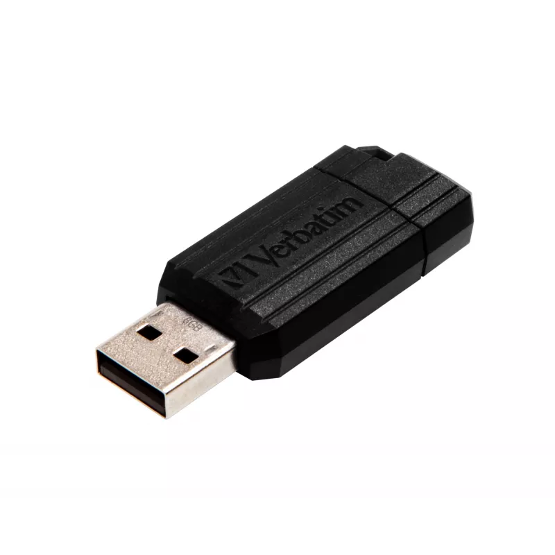 USB atmintinė Verbatim 8 GB USB Type-A PinStripe juoda
