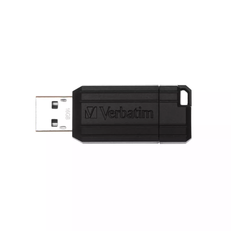 „Verbatim“ USB atmintinė, 16 GB, USB Type-A, „PinStripe“, juoda