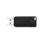 Verbatim PinStripe - USB atmintinė 32 GB - juoda, 32 GB, USB Type-A, 2.0, 10 MB/s, slankiklis, juoda