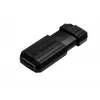 Verbatim PinStripe - USB atmintinė 32 GB - juoda, 32 GB, USB Type-A, 2.0, 10 MB/s, slankiklis, juoda