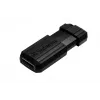 Verbatim PinStripe - USB atmintinė 64 GB - Juoda, 64 GB, USB Type-A, 2.0, 10 MB/s, stumdoma, juoda