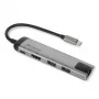 Verbatim 49141 nešiojamojo kompiuterio dokas / prievadų atkartotuvas USB 3.2 Gen 1 (3.1 Gen 1) Type-C juoda, sidabrinė