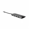 Verbatim 49142 nešiojamojo kompiuterio dokas / prievadų daugiklis USB 3.2 Gen 1 (3.1 Gen 1) Type-C, juoda, sidabrinė