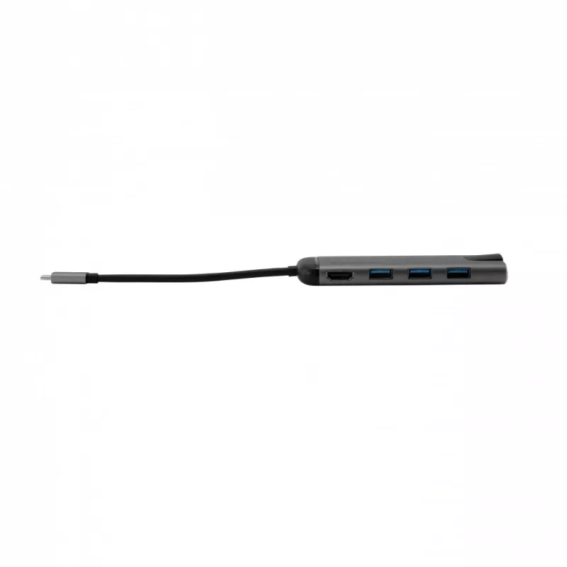 Verbatim 49142 nešiojamojo kompiuterio dokas / prievadų daugiklis USB 3.2 Gen 1 (3.1 Gen 1) Type-C, juoda, sidabrinė