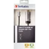Verbatim 49144 vaizdo kabelio adapteris 1,5 m USB Type-C HDMI juodas, sidabrinis