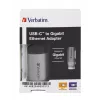 „Verbatim 49146“ nešiojamojo kompiuterio dokas / prievadų atkartotuvas USB 3.2 Gen 1 (3.1 Gen 1) Type-C, juoda, sidabrinė