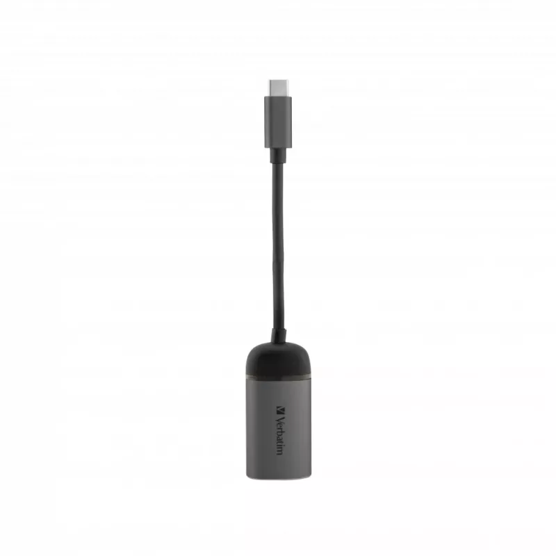 „Verbatim 49146“ nešiojamojo kompiuterio dokas / prievadų atkartotuvas USB 3.2 Gen 1 (3.1 Gen 1) Type-C, juoda, sidabrinė