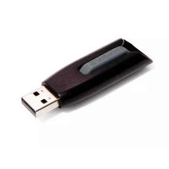 Verbatim V3 - USB 3.0 atmintinė 256 GB - Juoda, 256 GB, USB Type-A, 3.2 Gen 1 (3.1 Gen 1), Stumdoma, 10 g, Juoda