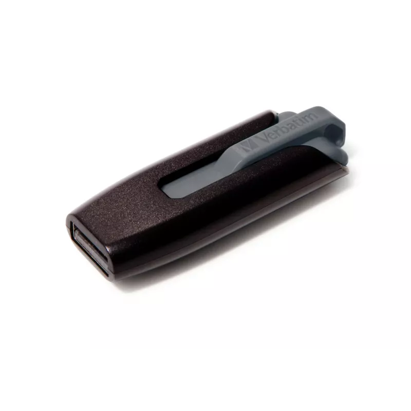 Verbatim V3 - USB 3.0 atmintukas 64 GB - juoda, 64 GB, USB Type-A, 3.2 Gen 1 (3.1 Gen 1), be dangtelio, juoda, pilka