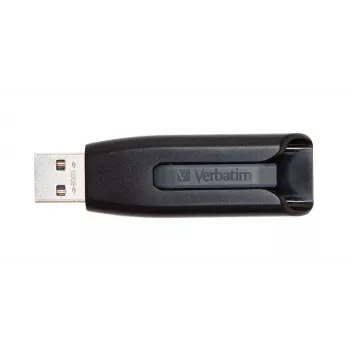 Verbatim V3 - USB 3.0 atmintukas 128 GB - Juoda, 128 GB, USB Type-A, 3.2 Gen 1 (3.1 Gen 1), 80 MB/s, stumdomas, Juoda