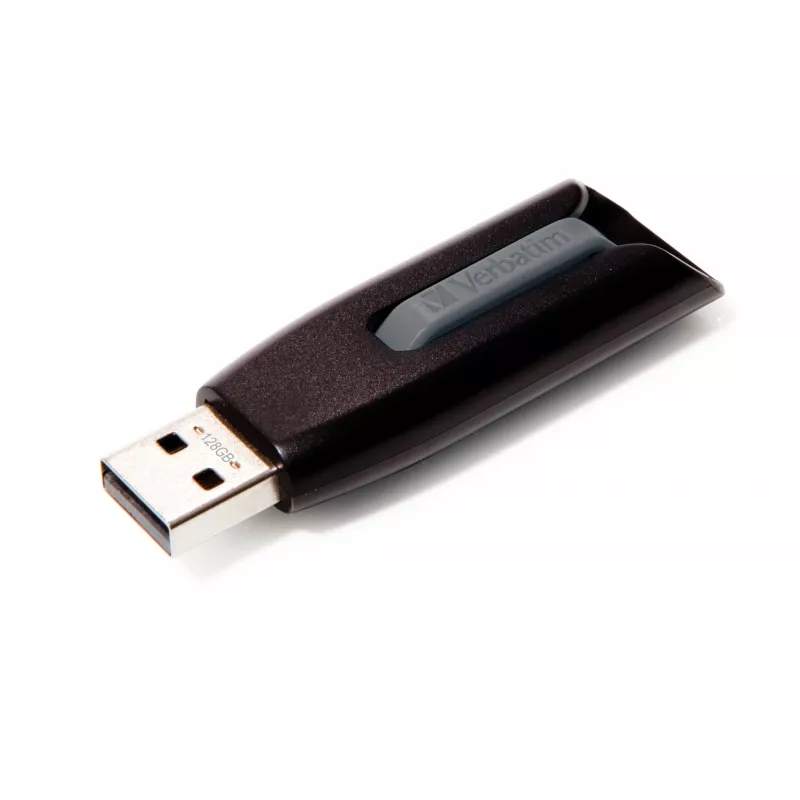 Verbatim V3 - USB 3.0 atmintukas 128 GB - Juoda, 128 GB, USB Type-A, 3.2 Gen 1 (3.1 Gen 1), 80 MB/s, stumdomas, Juoda