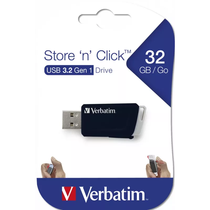 Verbatim Store 'n' Click - USB 2.0 atmintinė 3.2 GEN1 32 GB - juoda