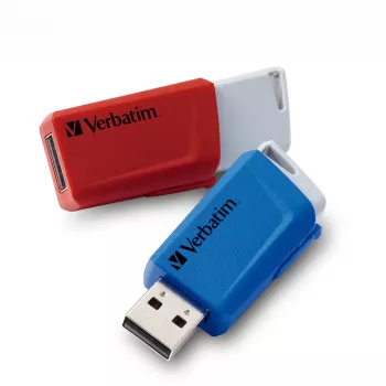 Verbatim Store 'n' Click - USB 2.0 Drive 3.2 GEN1 - 2x32 GB - raudona/mėlyna