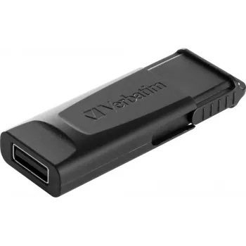 Verbatim Slider - USB Drive 128GB - juoda, 128 GB, 2.0, slydiklis, 8 g, juoda