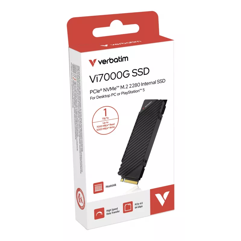 Verbatim Vi7000G PCIe NVMe M.2 SSD 1TB The Ultimate Gaming Solution