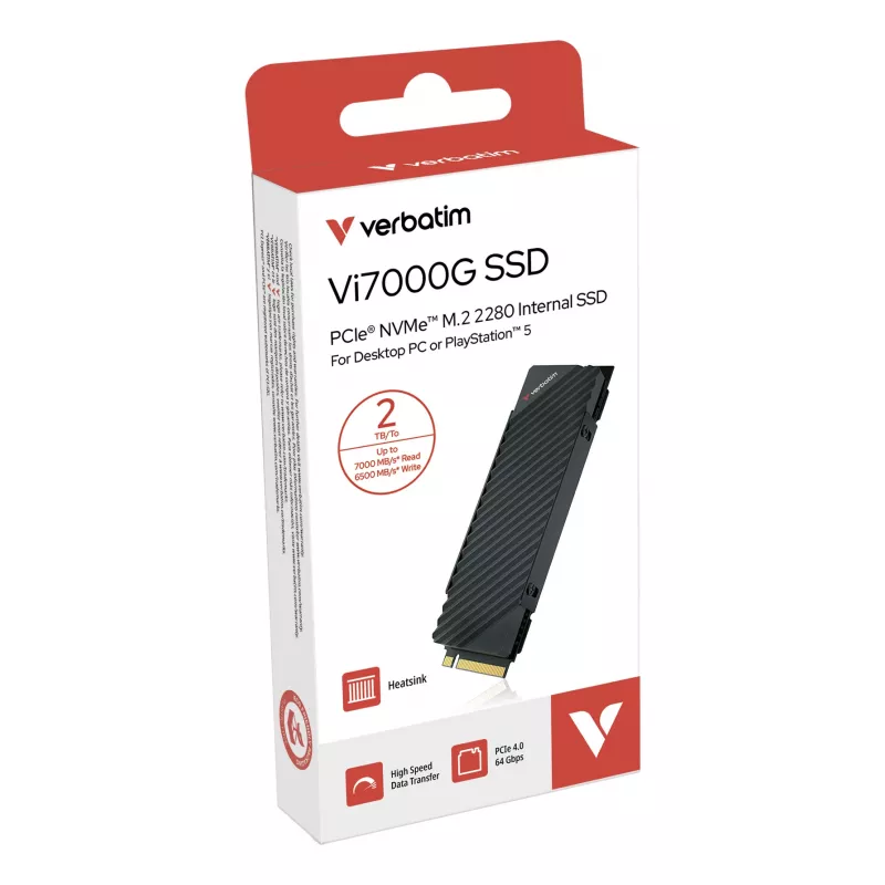 Verbatim Vi7000G PCIe NVMe M.2 SSD 2TB – Ultimate Gaming Solution