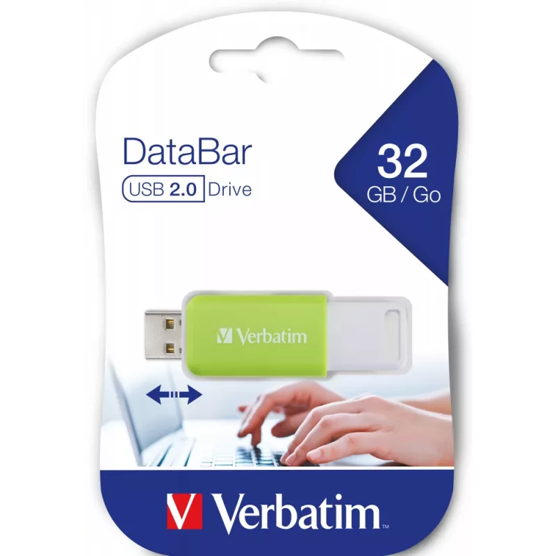 Verbatim V DataBar USB atmintukas 32 GB USB Type-A 2.0 žalias