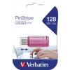 Verbatim PinStripe USB atmintinė 128 GB USB Type-A 2.0 Rožinė