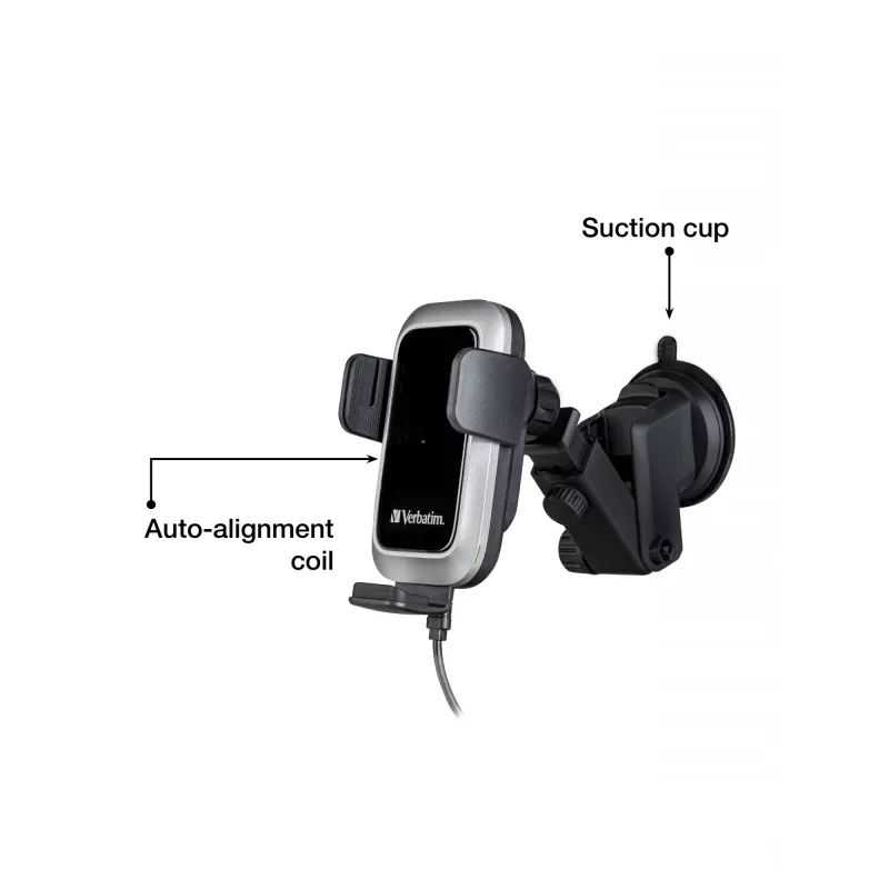 Verbatim FWC-03 Pro Qi Fast Wireless Autoladegerät retail Juoda