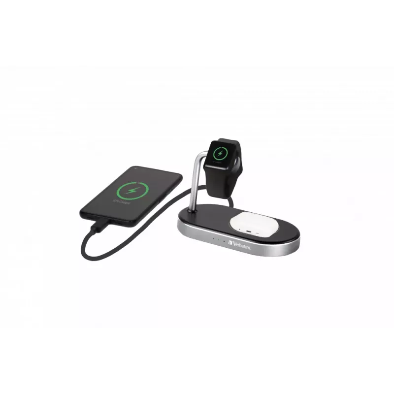 Verbatim WCS-02 universali juoda USB belaidžio įkrovimo greitojo įkrovimo vidinė