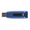 Verbatim V3 MAX – USB 3.0 atmintukas 128 GB – mėlynas, 128 GB, USB Type-A, 3.2 Gen 1 (3.1 Gen 1), 175 MB/s, slankiojamas, juoda, mėlyna