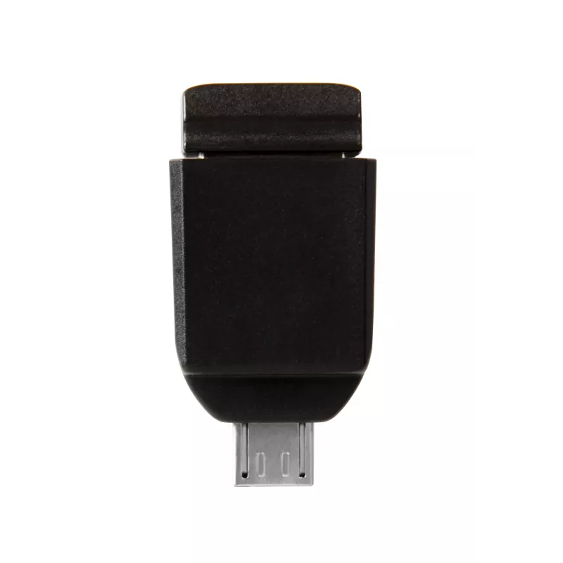 Verbatim Nano – USB 2.0 atmintukas su „Micro USB“ adapteriu, 32 GB – juodas