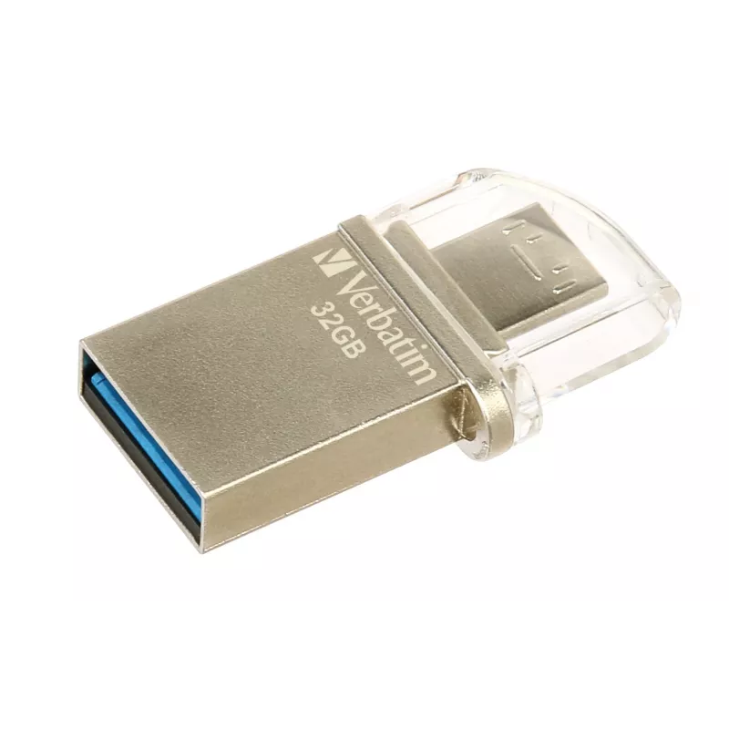 Verbatim Store 'n' Go OTG Micro USB atmintinė 32 GB USB Type-A / Micro-USB 3.2 Gen 1 (3.1 Gen 1) Sidabrinė