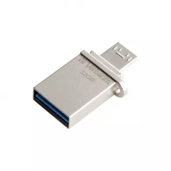 Verbatim Store 'n' Go OTG Micro USB atmintinė 32 GB USB Type-A / Micro-USB 3.2 Gen 1 (3.1 Gen 1) Sidabrinė