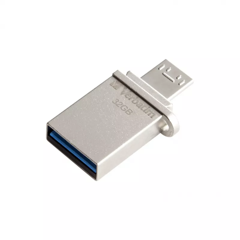 Verbatim Store 'n' Go OTG Micro USB atmintinė 32 GB USB Type-A / Micro-USB 3.2 Gen 1 (3.1 Gen 1) Sidabrinė