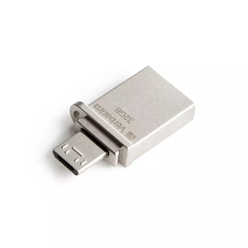 Verbatim Store 'n' Go OTG Micro USB atmintinė 32 GB USB Type-A / Micro-USB 3.2 Gen 1 (3.1 Gen 1) Sidabrinė