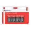 „Verbatim“ AAA šarminės baterijos, 1,5 V, 10 vnt. „Verbatim“ juodos / V49874
