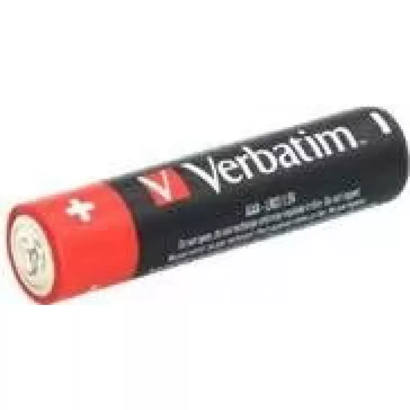 „Verbatim“ AAA šarminės baterijos, 1,5 V, 10 vnt. „Verbatim“ juodos / V49874