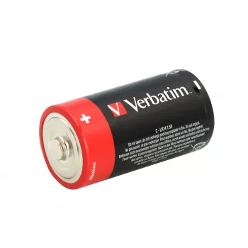 Verbatim C šarminės baterijos, vienkartinė baterija, šarminė, 1,5 V, 2 vnt., įvairiaspalvė, 26,2 mm