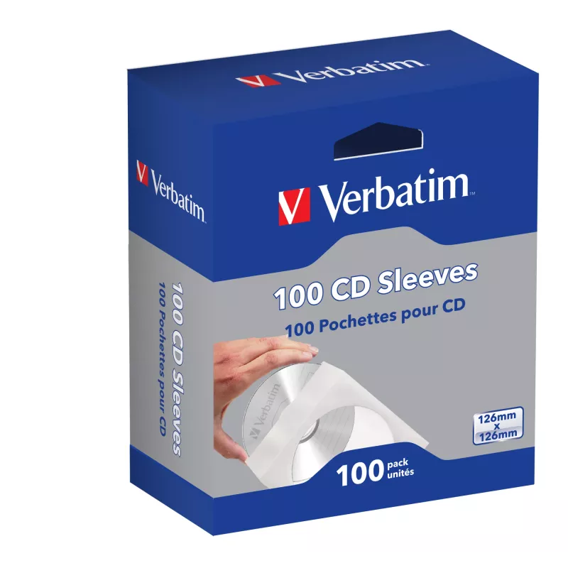 Verbatim CD rankovės (popierinės) 100 vnt.