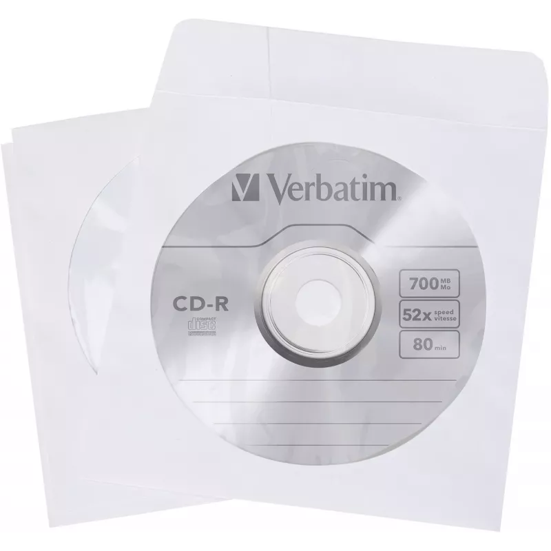Verbatim CD rankovės (popierinės) 100 vnt.
