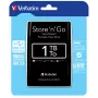 Verbatim Store 'n' Go USB 3.0 nešiojamasis kietasis diskas 1 TB juodas, 1 TB, 2,5 col., 5400 RPM, juoda
