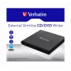 Verbatim External Slimline CD/DVD Writer optinis diskų įrenginys DVD±RW Juoda