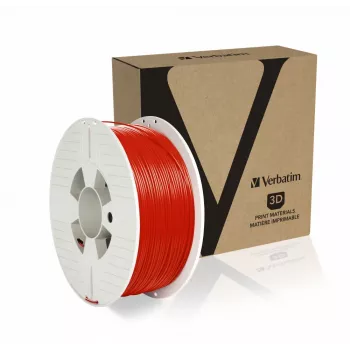„Verbatim 55053“ 3D spausdinimo medžiaga, polietileno tereftalato glikolis (PETG), raudona, 1 kg