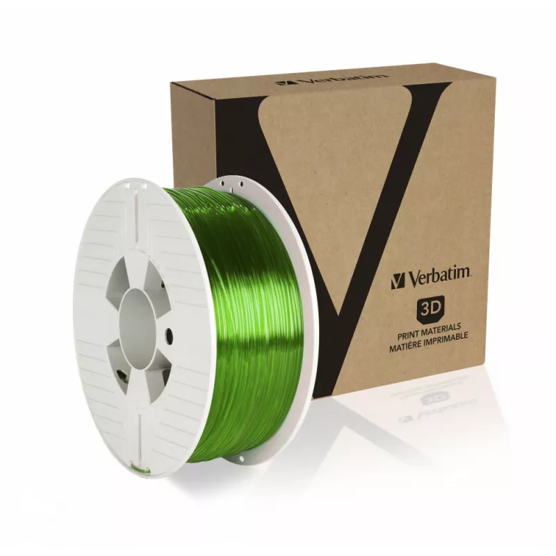 “Verbatim” 55057 3D spausdinimo medžiaga „Polyethylene Terephthalate Glycol“ (PETG), žalia, skaidri 1 kg