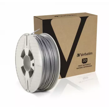 Verbatim 55329 3D spausdinimo medžiaga, polilaktido rūgštis (PLA), sidabrinė, 1 kg