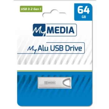 MyMedia MyAlu USB 3.2 Gen 1 USB atmintukas 64 GB USB Type-A 3.2 Gen 1 (3.1 Gen 1) Sidabrinis