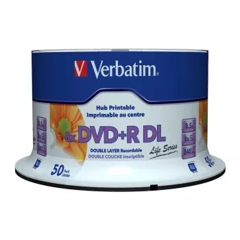 Verbatim 97693 tuščias DVD 8.5 GB DVD+R DL 50 vnt.